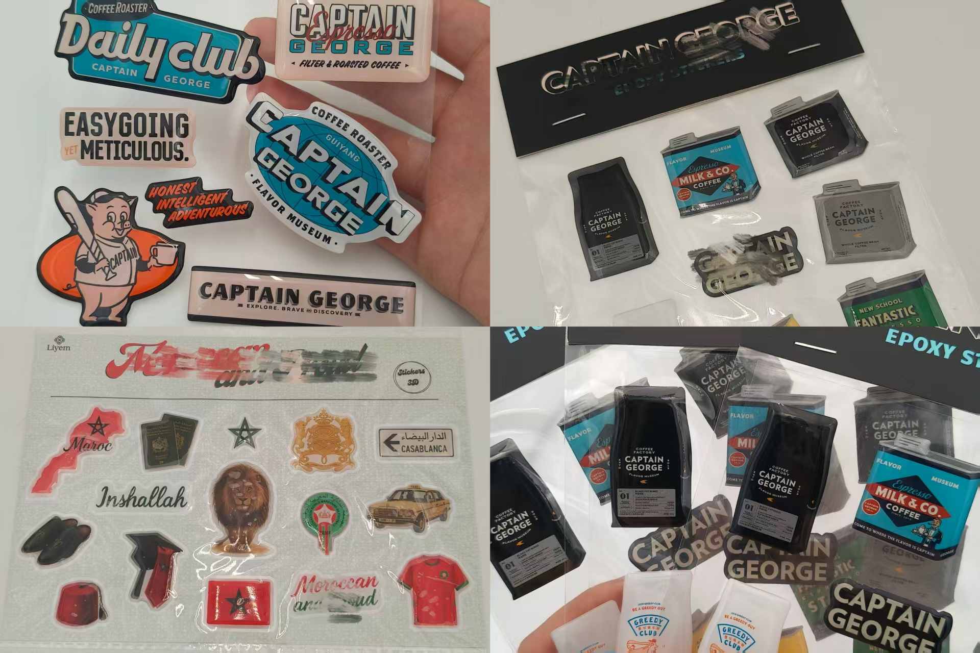 Adesivos epóxi personalizados do JoJo Pack
