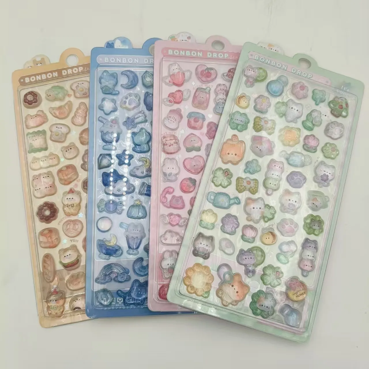 Os adesivos infantis em relevo 3D estão prontos para envio