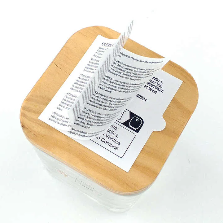 Etiquetas desdobráveis ​​para livretos