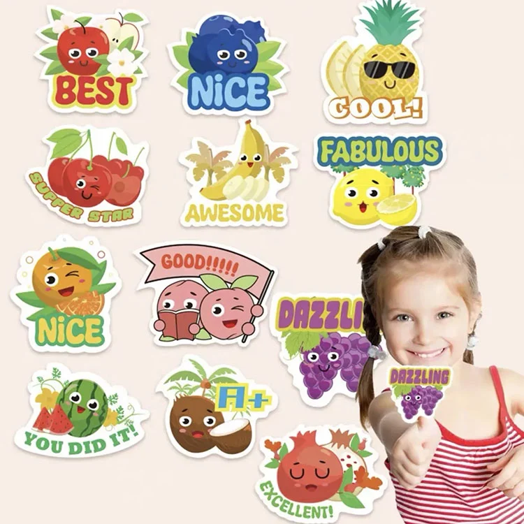 Adesivos perfumados de frutas