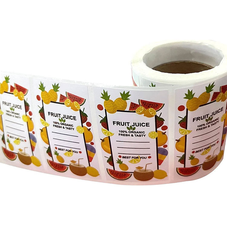 Rótulos de garrafas de suco