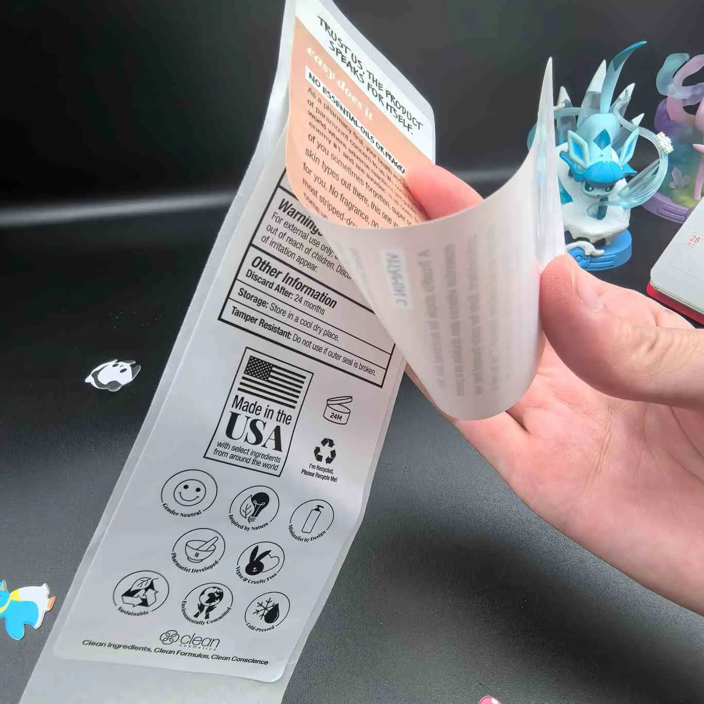 Multicamada para etiquetas cosméticas