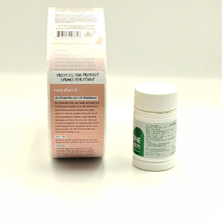 Etiquetas de vitaminas