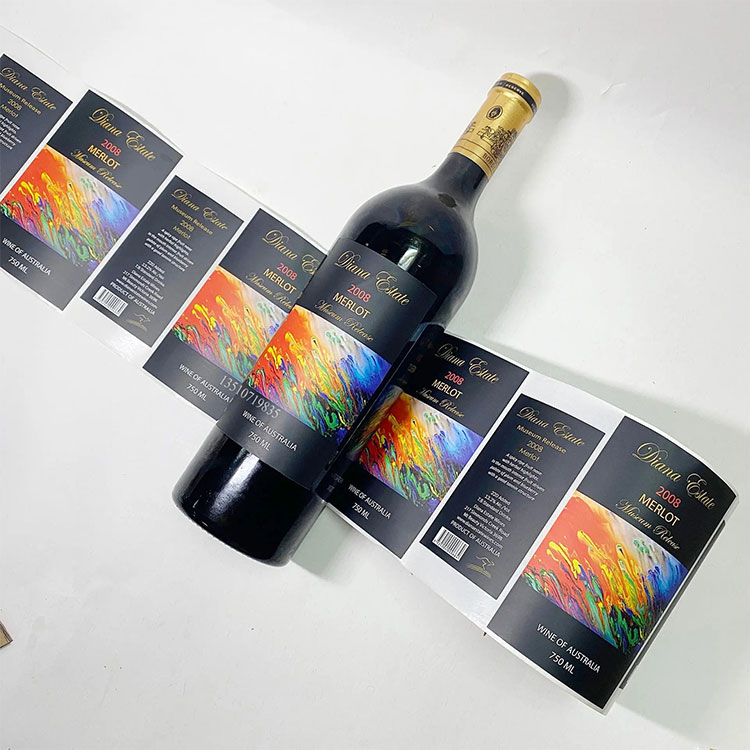 Etiquetas multicamadas de vinho